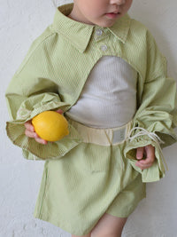 (kids)stripe shirts bolero
