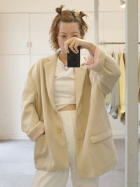 bi-color wool jacket