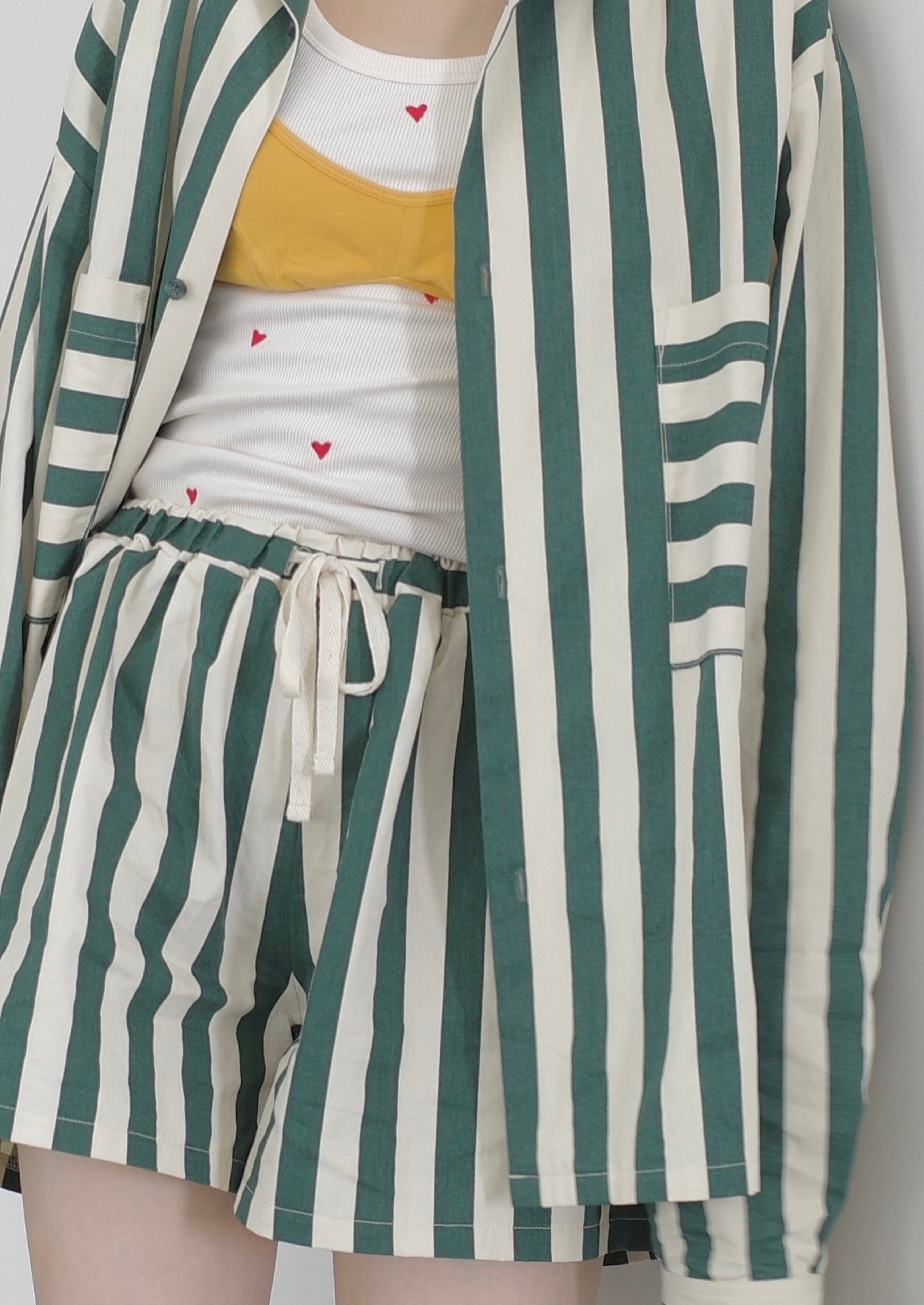 relax stripe short pants – hjerte