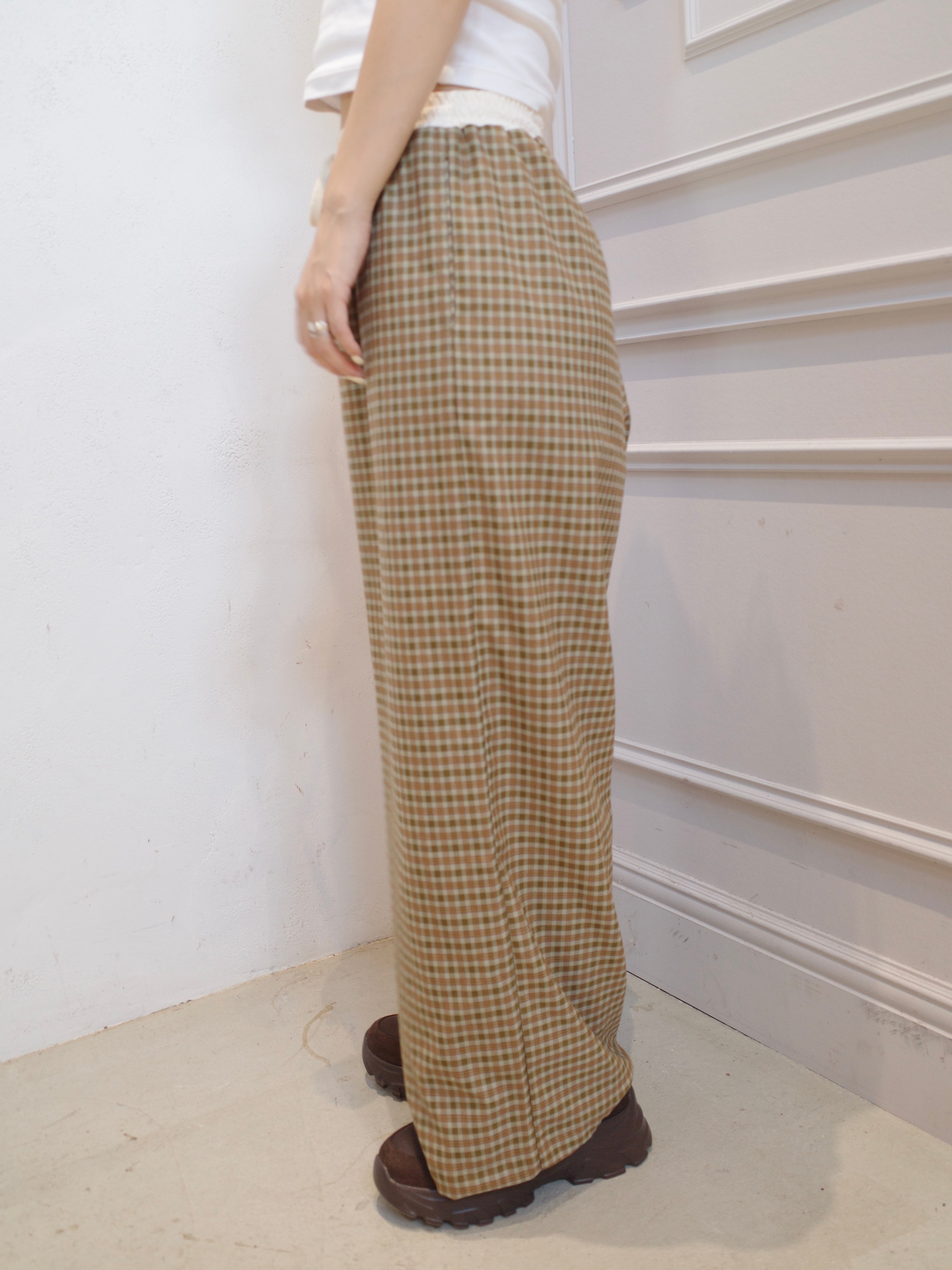 パンツ hjerte switching lace pants – hjerte