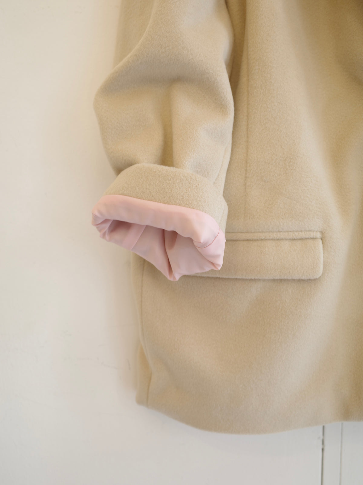 bi-color wool jacket