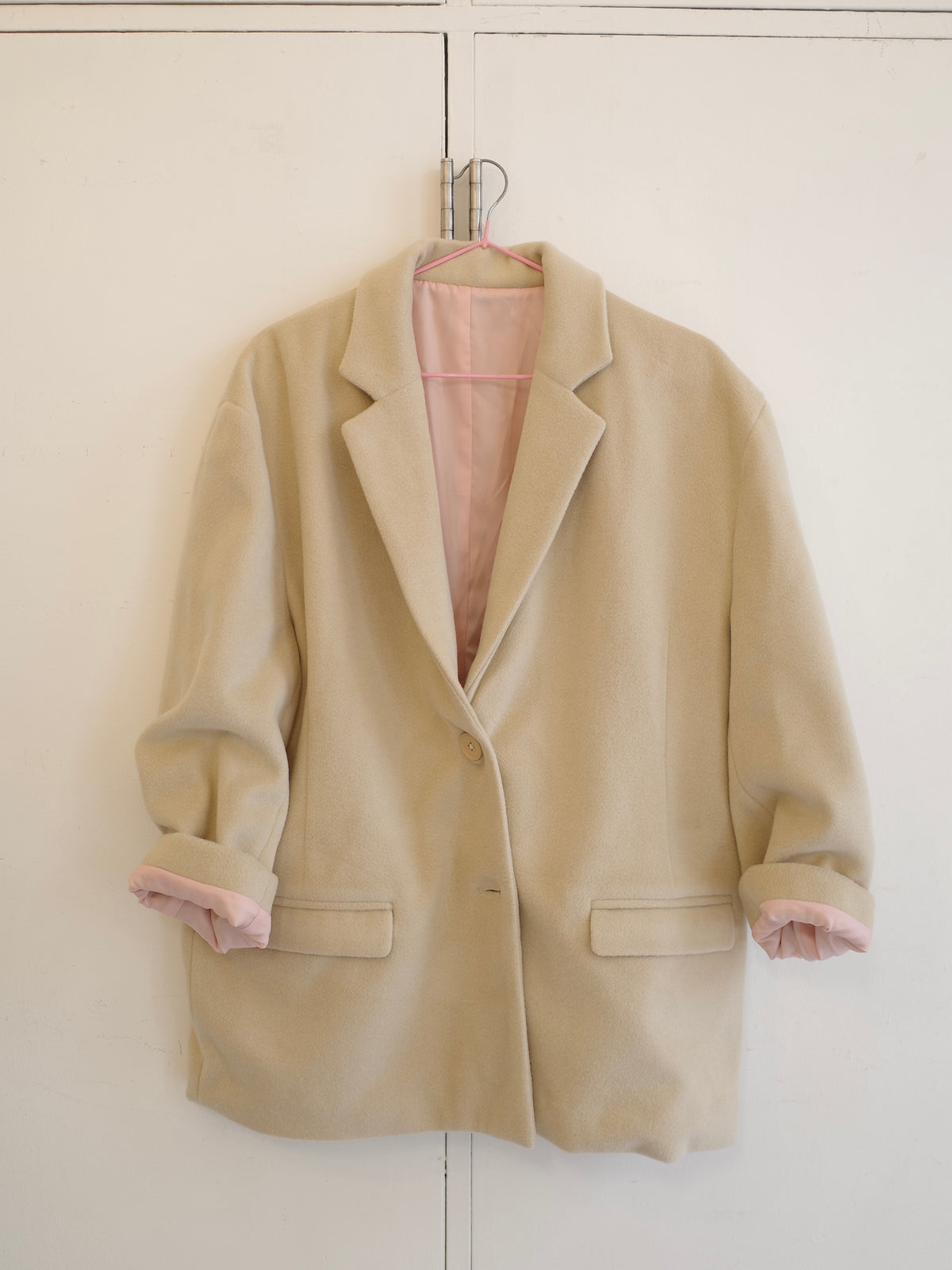 bi-color wool jacket