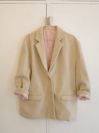 bi-color wool jacket