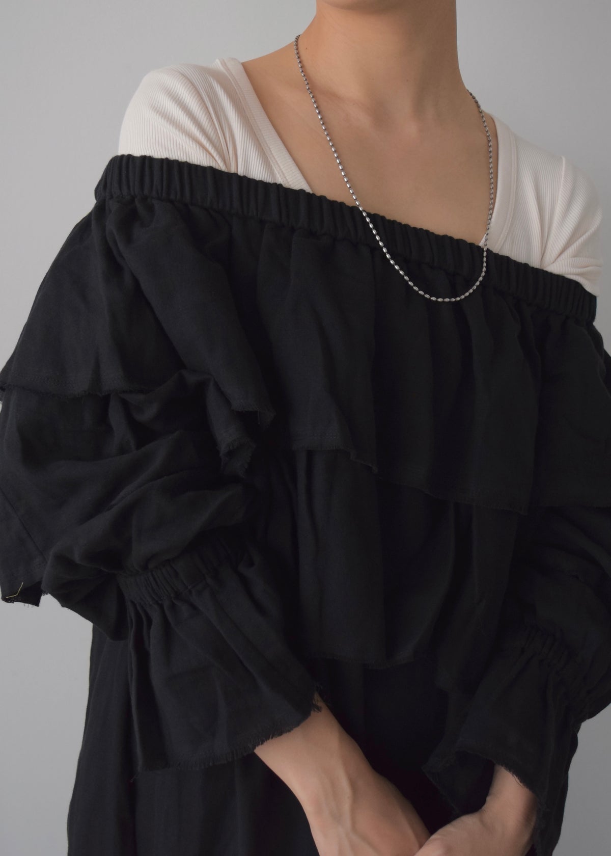 offshoulder volume one piece