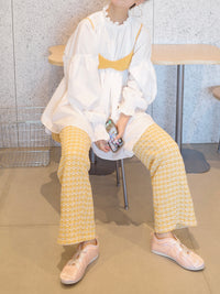 gather flare tunic