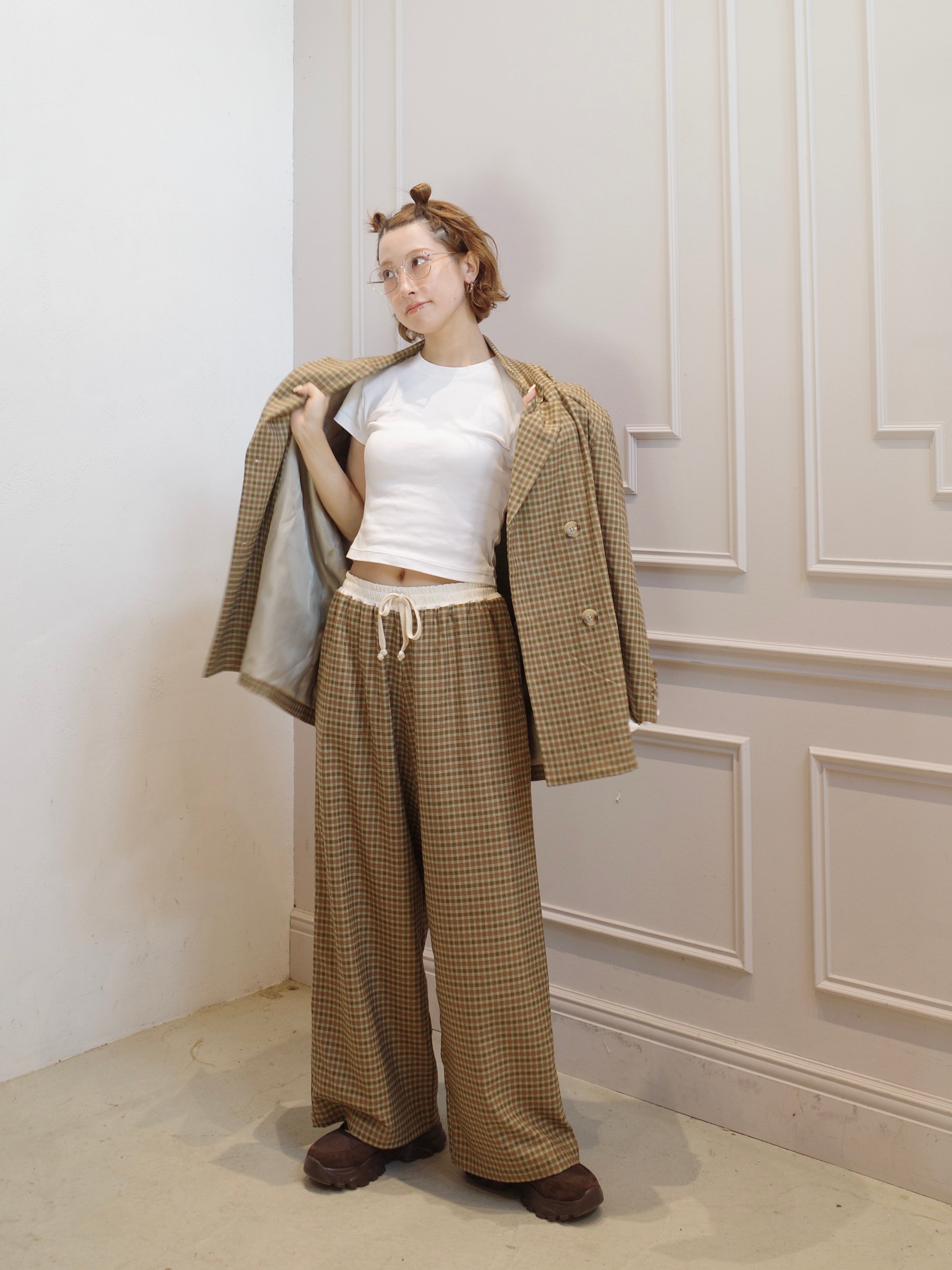 anuke Jacquard Rough Pants｜ànuke online store（アンヌーク