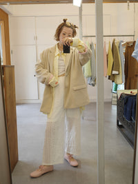 bi-color wool jacket