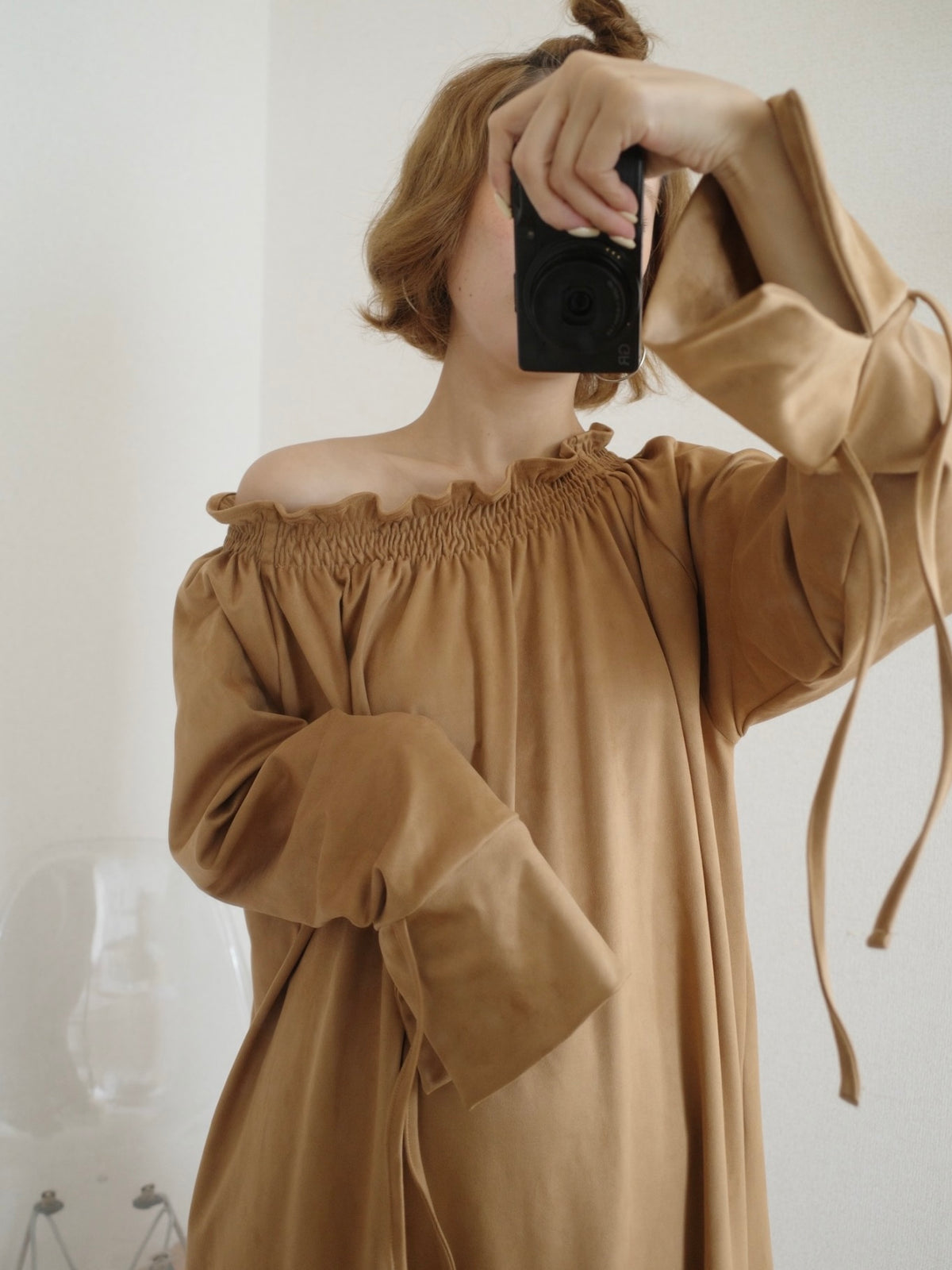 suede airy onepiece