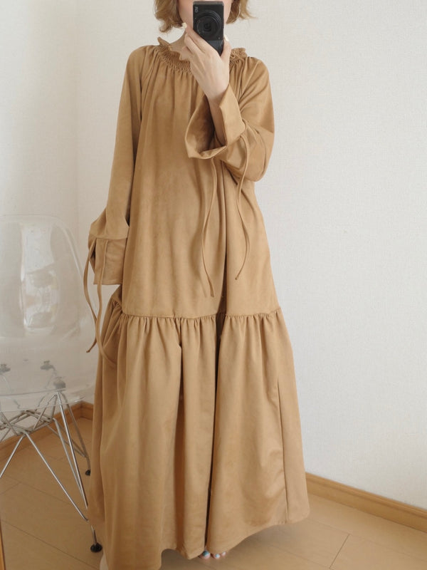 suede airy onepiece