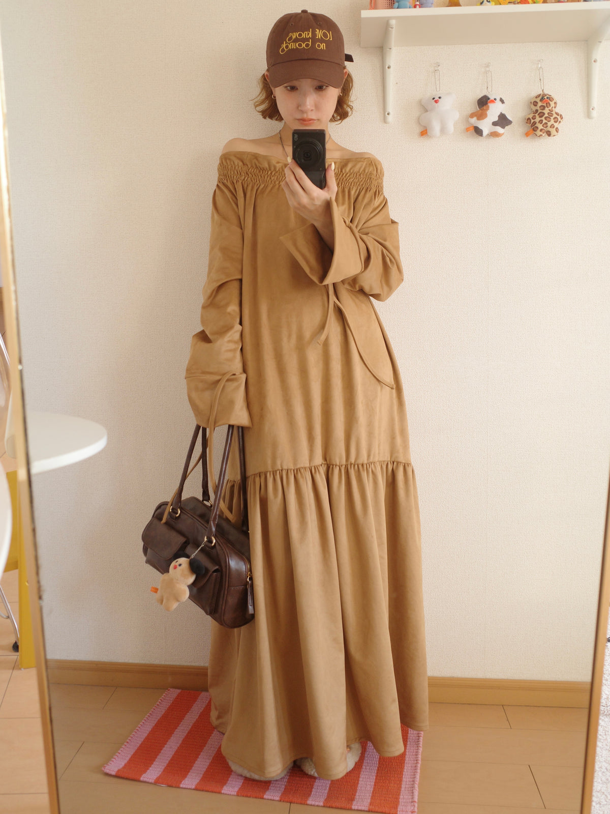 suede airy onepiece