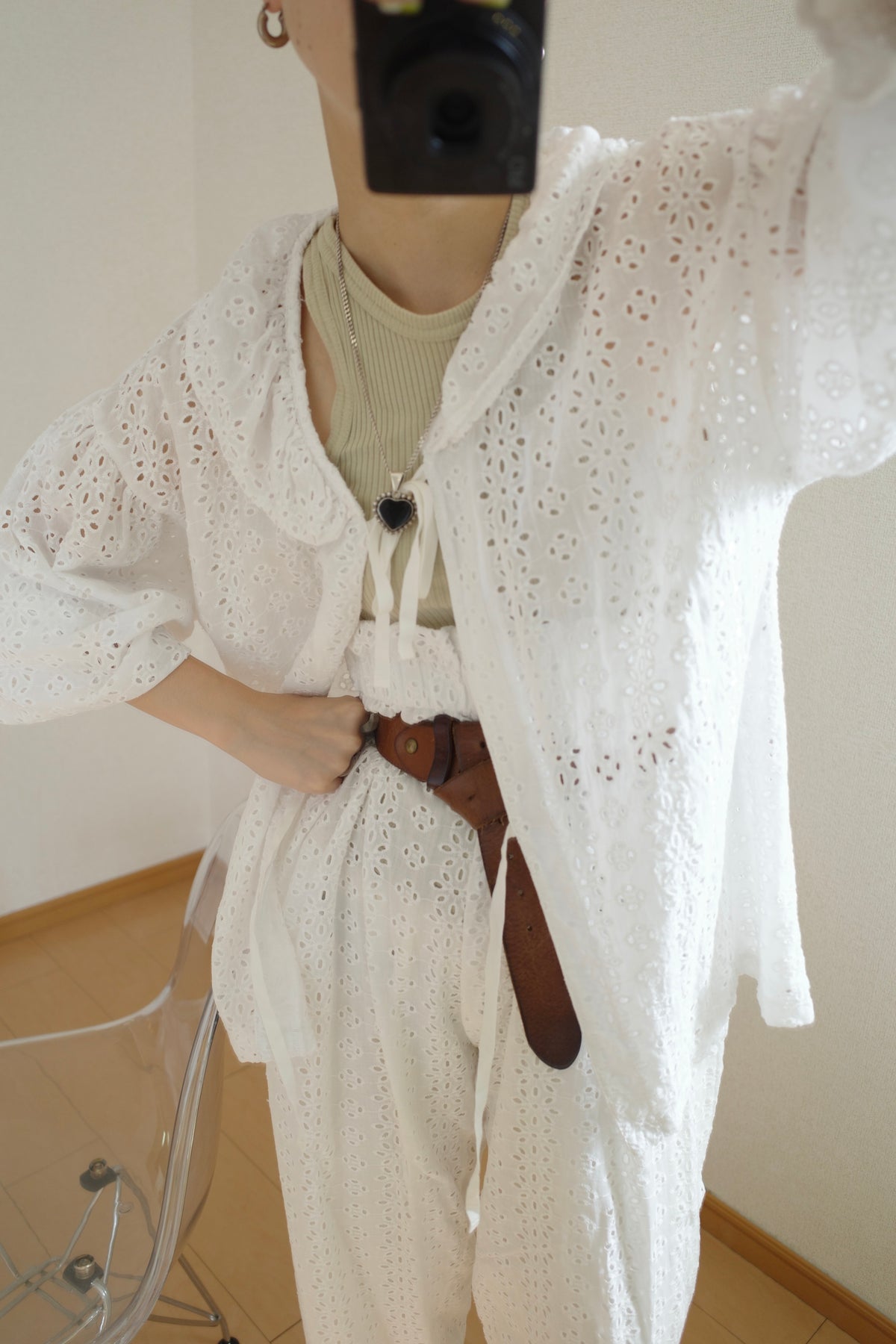 frill cardigan