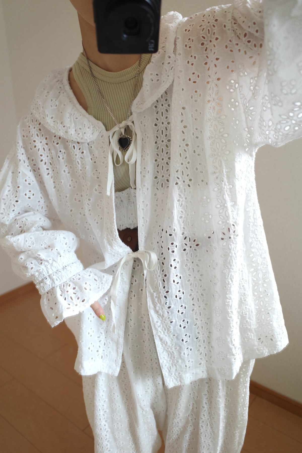 frill cardigan