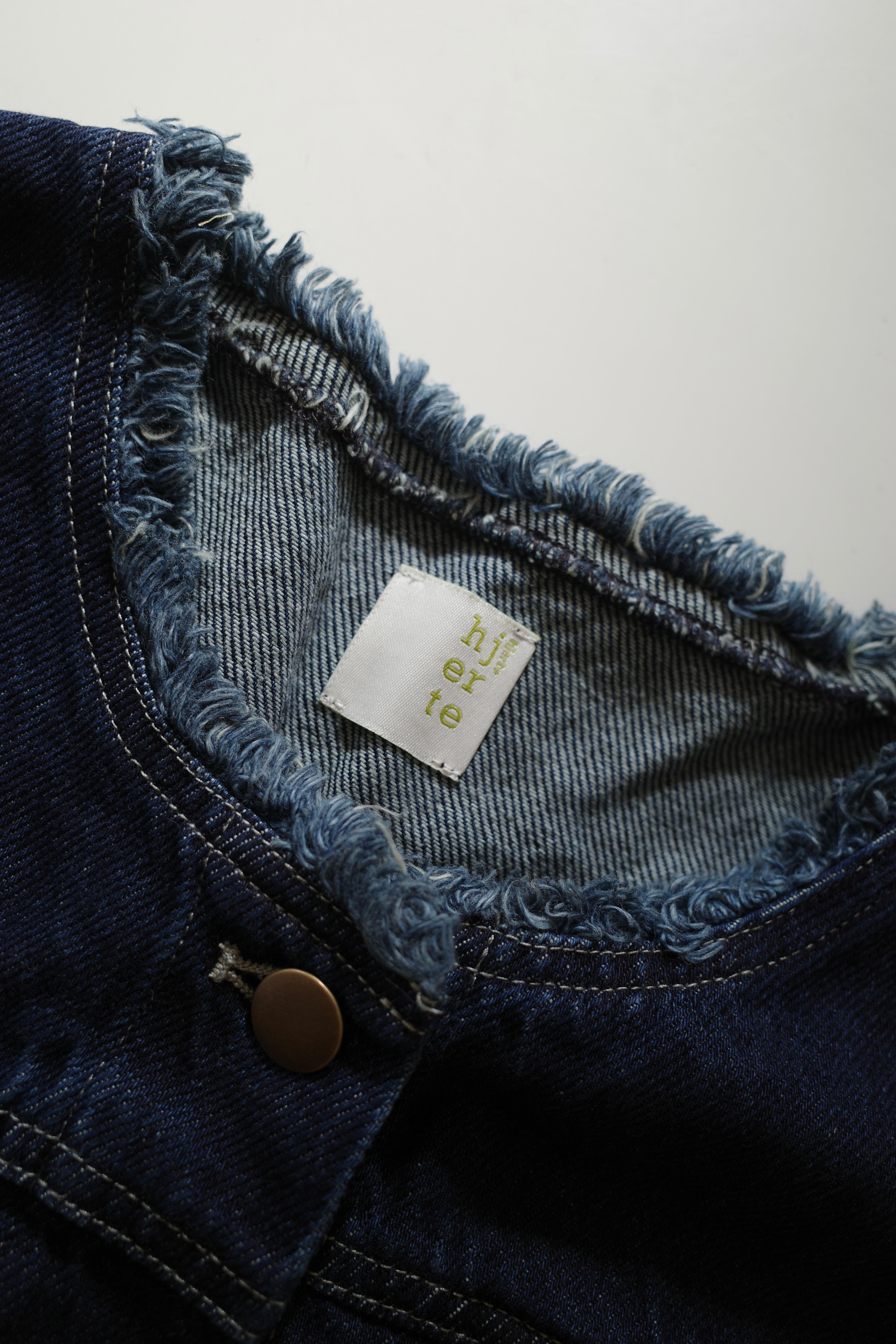 ribbon denim jacket – hjerte