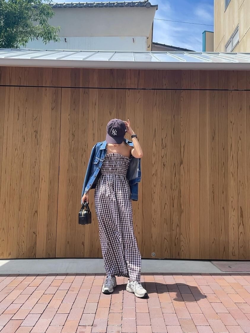 TODAYFUL- ▪︎ Check Wide Combinaison ¥33,000 Col. Beige Size.36